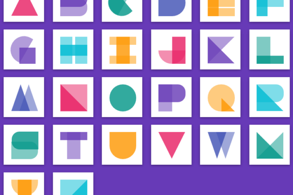 material alphabet 1