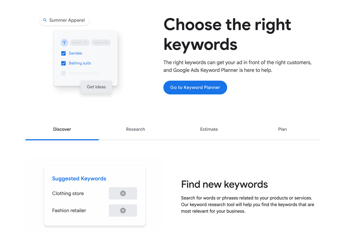 tools and tactics for finding the right keywords