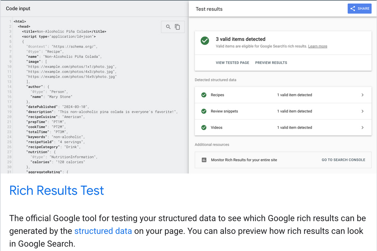 using schema markup to enhance search results
