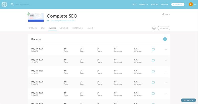 Flywheel backups and security