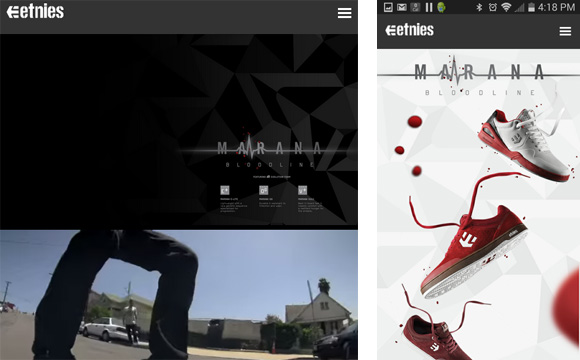 etnies-mobile-website-design