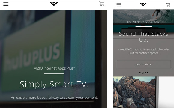 vizio-mobile-website-design